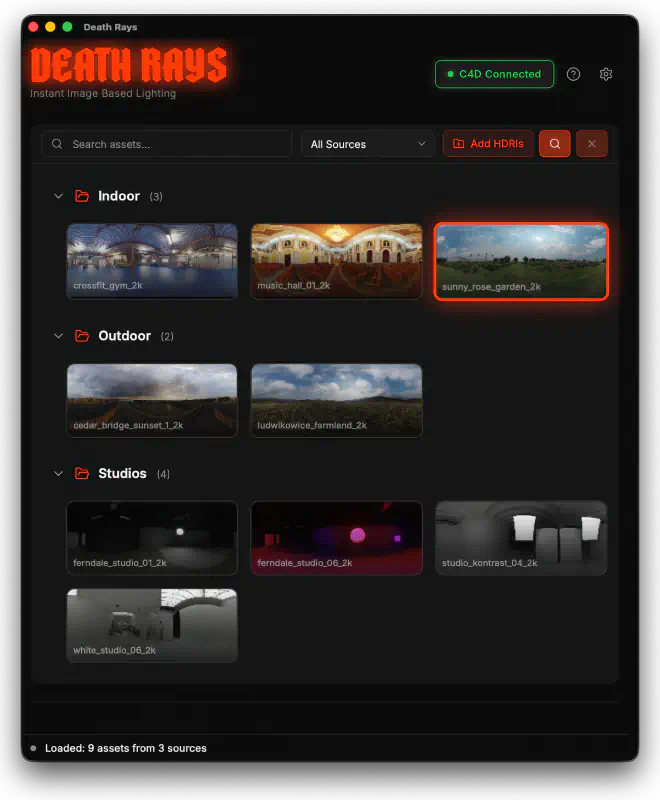 Death Rays UI preview